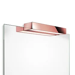 Luminaria de espejo BOX 1-40 N LED IP44, dorado rojizo regulable