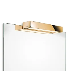 Luminaria de espejo BOX 1-40 N LED IP44, dorado regulable