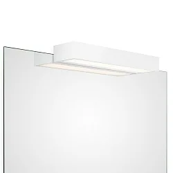 Luminaria de espejo BOX 1-40 N LED IP44, blanco mate regulable