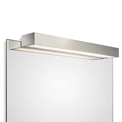 Luminaria de espejo BOX 1-60 N LED IP 44, níquel satinado regulable