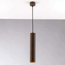 Luminaria colgante FLUKE GU10 IP20, color bronce 