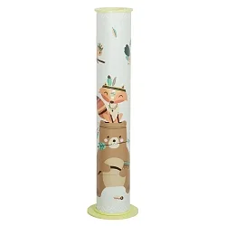 Luminaria de pedestal LITTLE INDIANS 95/15 E27, verde de menta