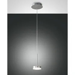 Luminaria colgante DUNK de 1 llama, estándar IP20, aluminio cepillado 