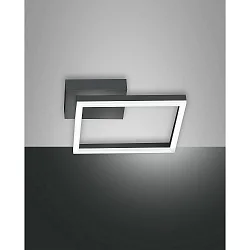Luminaria de techo BARD 15X15 pequeño, simple, controlable por voz, incl. Smartluce IP20, antracita, satinado regulable