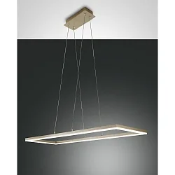 Fabas Luce BARD LED Pendant luminaire 92x32cm, gold matt