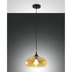 Pendant luminaire ELA, E27, 1x 60W, IP20, amber