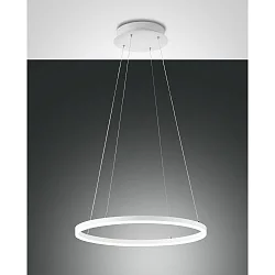 Luminaria colgante GIOTTO simple IP20, satinado, blanco regulable