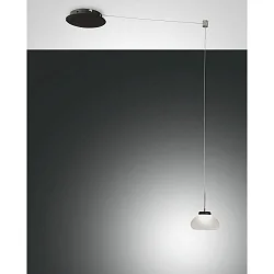 Luminaria colgante ARABELLA corto IP20, negro, blanco regulable