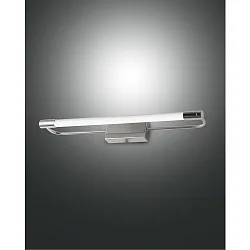 Luminaria de espejo RAPALLO 40CM cilíndrico, conmutable IP44, cromo, brillante 