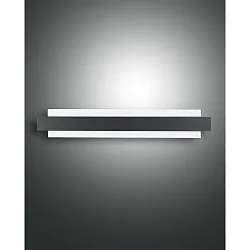 Luminaria de pared REGOLO Arriba-Abajo, indirecta IP20, satinado, negro regulable