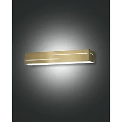 Luminaria de pared BANNY Arriba-Abajo, angular IP20, latón, satinado 