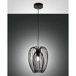 Luminaria colgante CAMP de 1 llama E27 IP20, negro