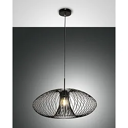Luminaria colgante FASSA E27 IP20, negro
