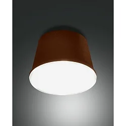 Luminaria con batería ARMANDA IP54, marrón oxidado regulable