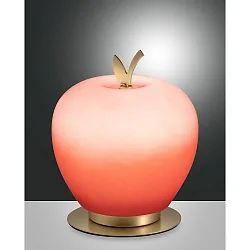 Luminaria de mesa WENDY IP20, latón satinado regulable