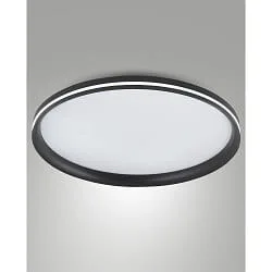 ceiling luminaire ISY Ø 55CM CCT Switch, with decorative ring, with spacer IP20, black dimmable