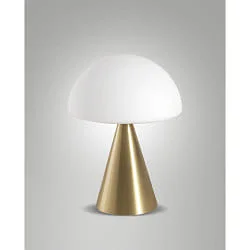Luminaria de mesa BLIP CCT Switch, con enchufe IP20, latón satinado regulable