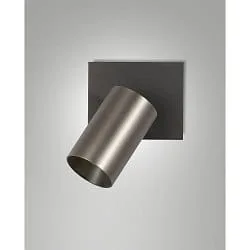 Luminaria para leer FLORES de 1 llama, con interruptor GU10 IP20, gris, gunmetal regulable
