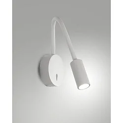 Luminaria de pared FLUX con brazo flexible IP20, negro