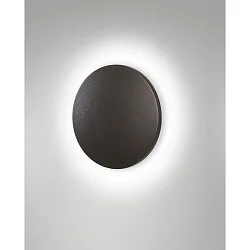 Luminaria de pared para exteriores ZON IP65, plomo oscuro