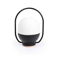 Luminaria de mesa TAKE LED IP20, negro mate