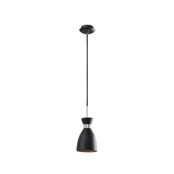 Luminaria colgante RETRO E14 IP20, color cobre, negro mate 