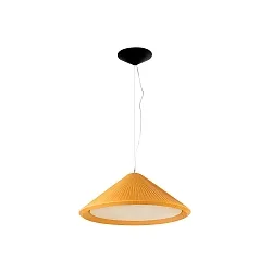 Luminaria colgante SAIGON IN de 3 llamas E27 IP20, amarillo, negro mate 