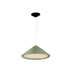 Luminaria colgante SAIGON IN de 3 llamas E27 IP20, verde oliva, negro mate 