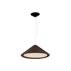 Luminaria colgante SAIGON IN de 3 llamas E27 IP20, marrón, negro mate 