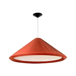 pendant luminaire SAIGON IN 4 flames E27 IP20, black matt, terracotta 
