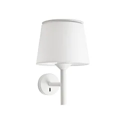 Luminaria de pared SAVOY E27 IP20, blanco 