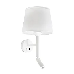 Luminaria de pared SAVOY E27 IP20, blanco 