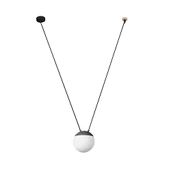 Luminaria colgante MINE PC SPACE E27 IP20, plomo oscuro 