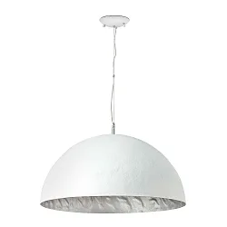 Luminaria colgante MAGMA E27 IP20, gris, blanco mate 