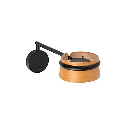 wall luminaire LOOP LED IP20, black matt 