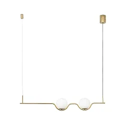 Luminaria colgante LE VITA LED IP20, brillante, dorado 