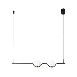 Luminaria colgante LE VITA LED IP20, negro mate 