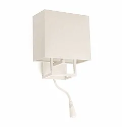 Luminaria de pared VESPER E14 IP20, blanco mate 