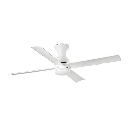 Ventilador de techo FRASER M con mando a distancia IP20, blanco mate