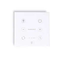 radio wall switch with output for radio control signal (RF), white