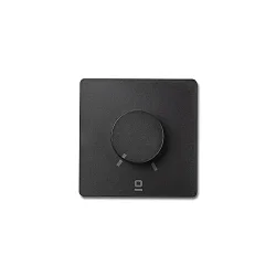 radio wall switch with output for radio control signal (RF), black matt