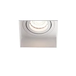 Luminaria empotrable para techos HYDE SQ GU10 IP20, blanco mate 