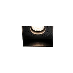 Luminaria empotrable para techos HYDE SQ GU10 IP20, negro mate 