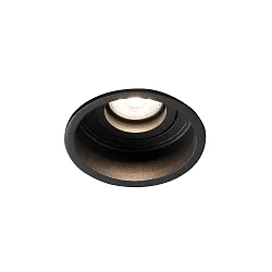 Luminaria empotrable para techos HYDE R GU10 IP20, negro mate 