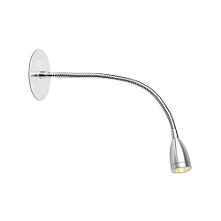 Luminaria de pared LOKE LED IP20, cromo 