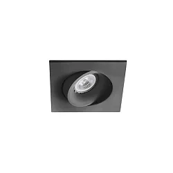 Luminaria empotrable para techos ARGON angular, giratorio GU10 IP20, negro mate 