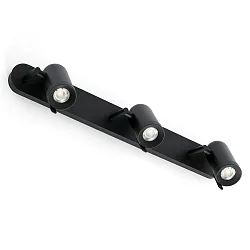 wall luminaire ORLEANS 3 flames GU10 IP20, black matt 