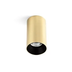 ceiling luminaire STAN GU10 IP20, gold, satined 