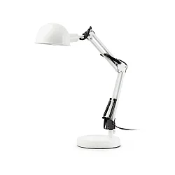 Luminaria de mesa BAOBAB inclinable E14 IP20, blanco mate 