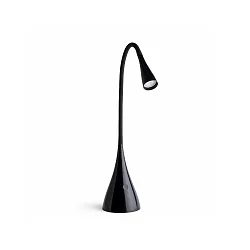 Luminaria de mesa LENA LED IP20, negro brillante 
